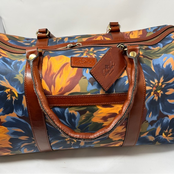 Patricia Nash Marigold Harvest Petina Avola Travel Luxury Trolley Wheeled Duffle - Picture 3 of 7